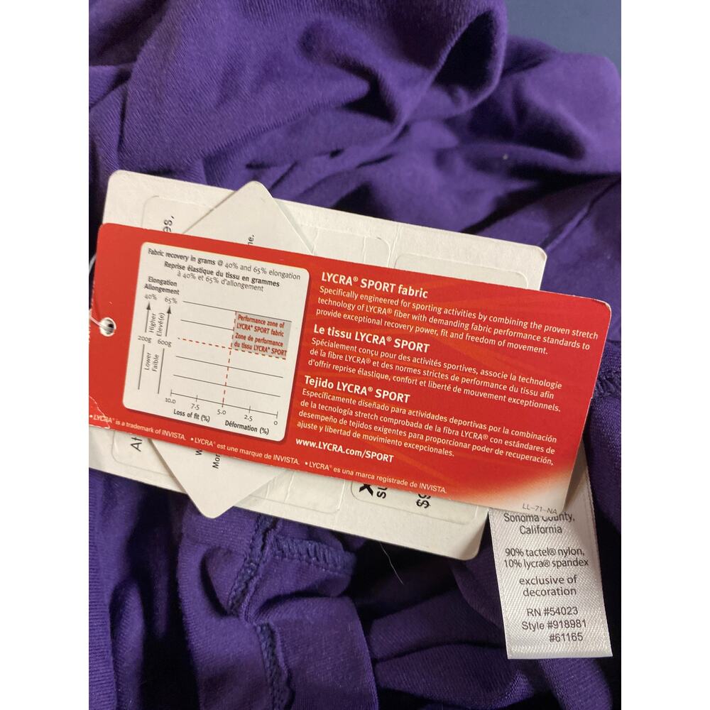 NWT Athleta Suedy Lady Dress XXS Nightshade Purple Long Sleeve Mini Surplice - Picture 11 of 11